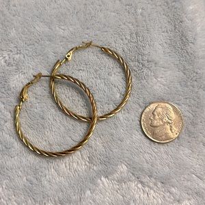 Yellow Gold “Braided” Loops